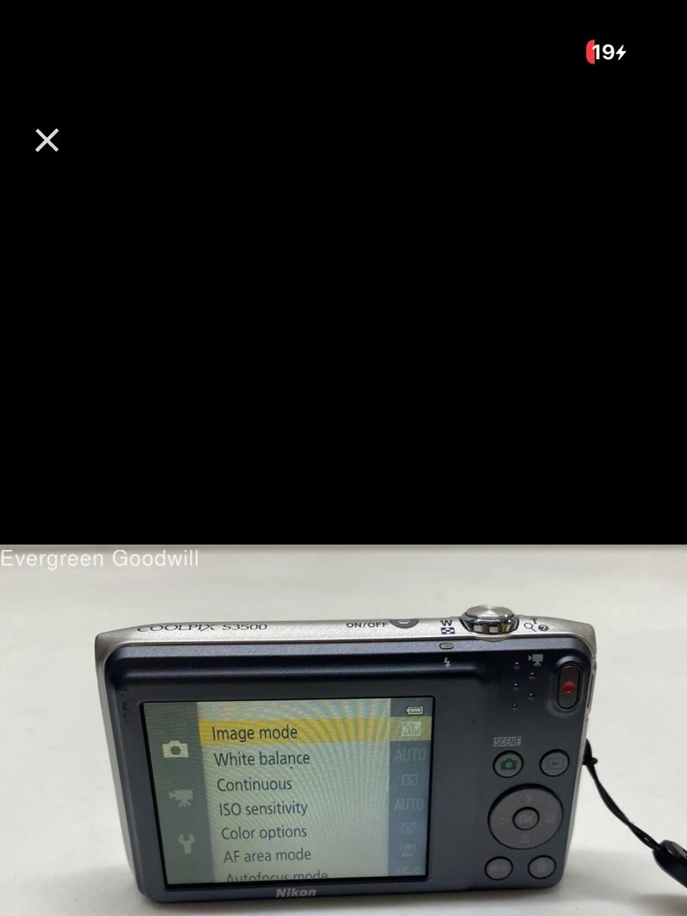 Nikon Coolpix S3500 Digital Camera Silver